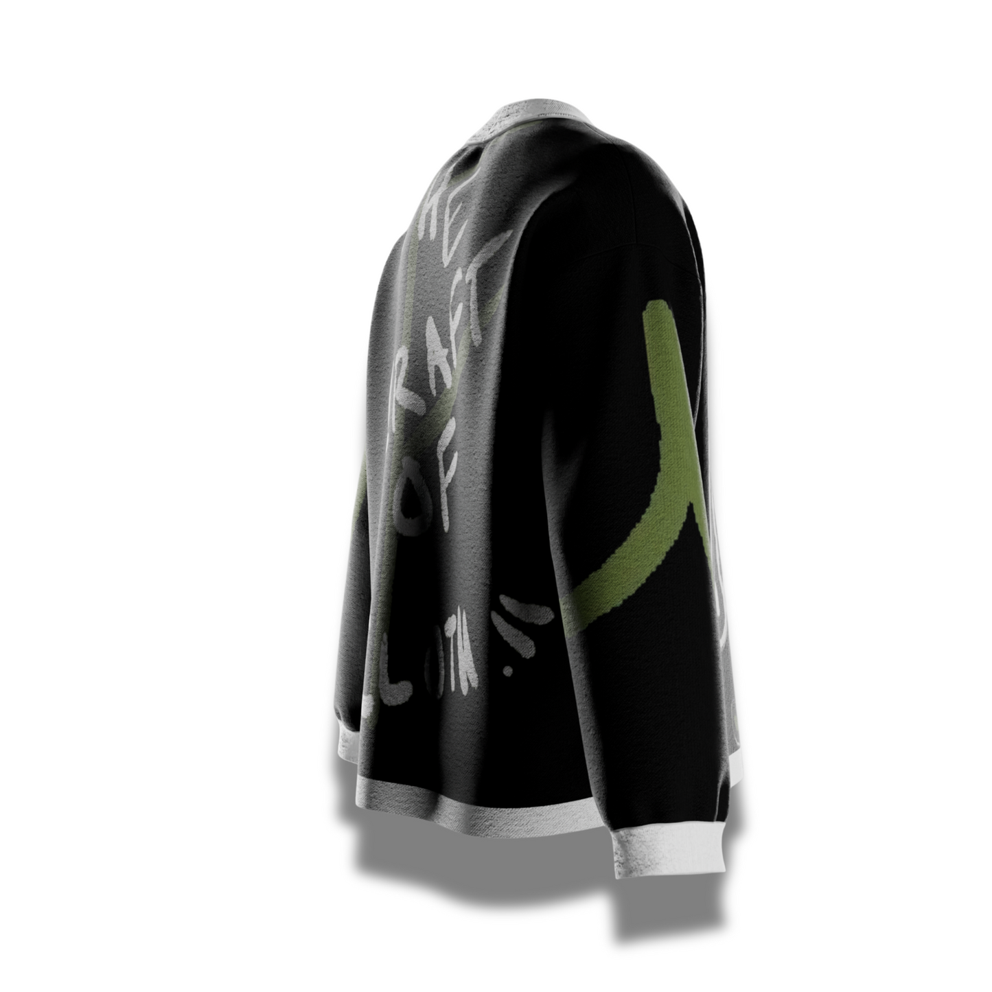 "wink" knitted hoodie