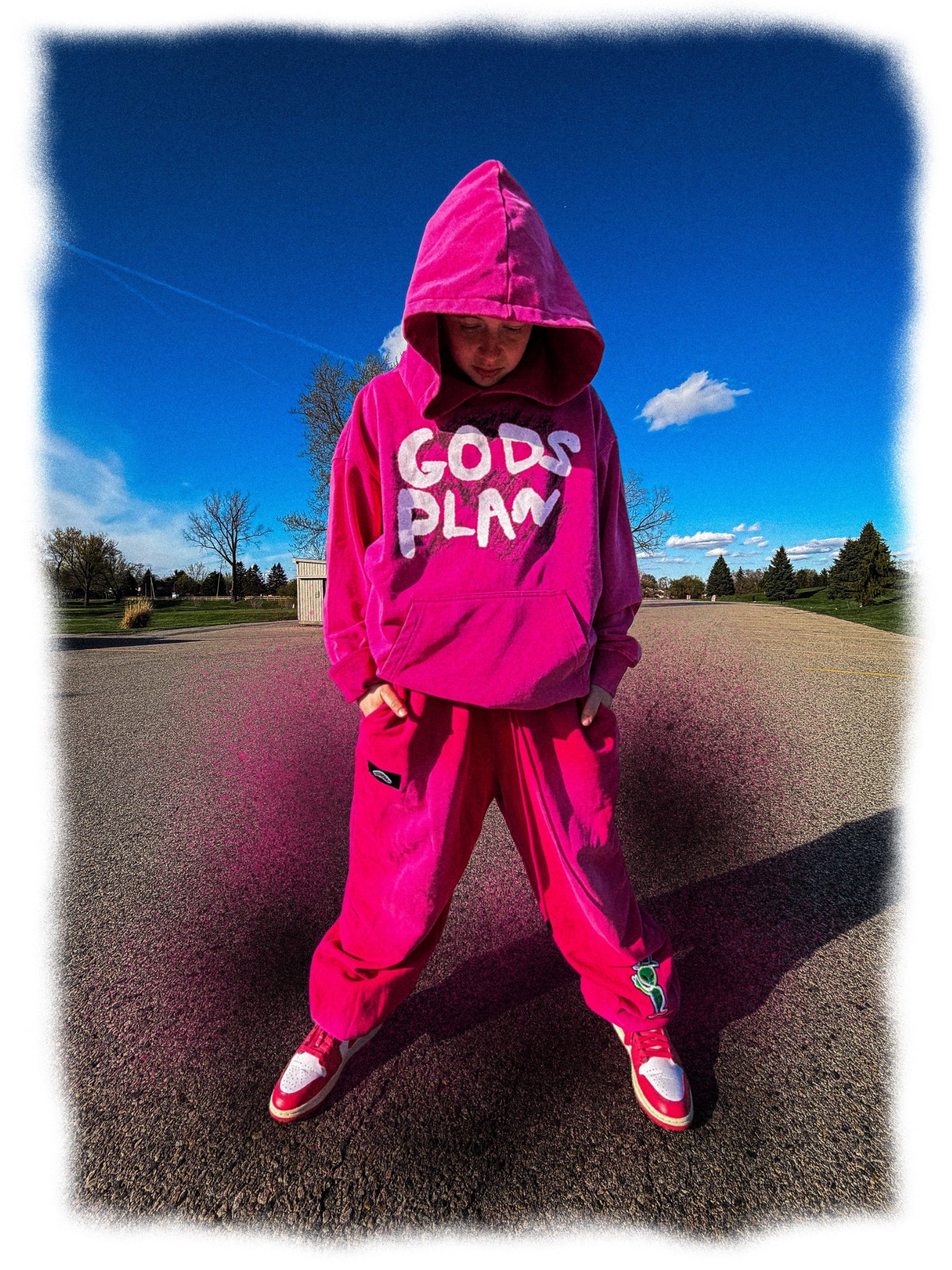 GODS PLAN - Pink Hoodie