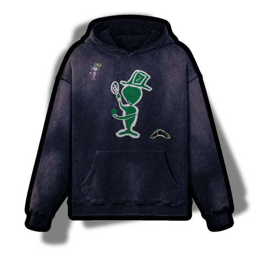 "tennis?" embroidery w patches
