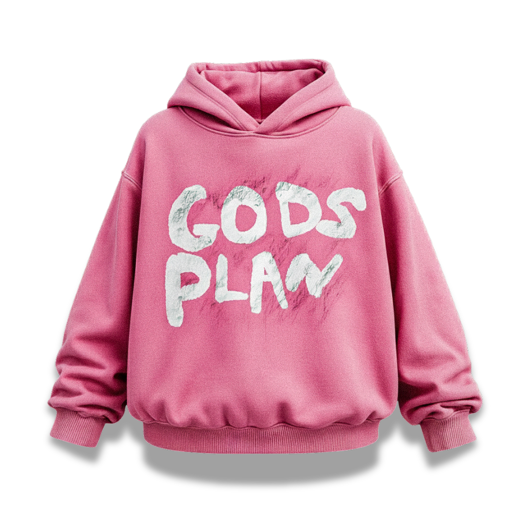 GODS PLAN - Pink Hoodie