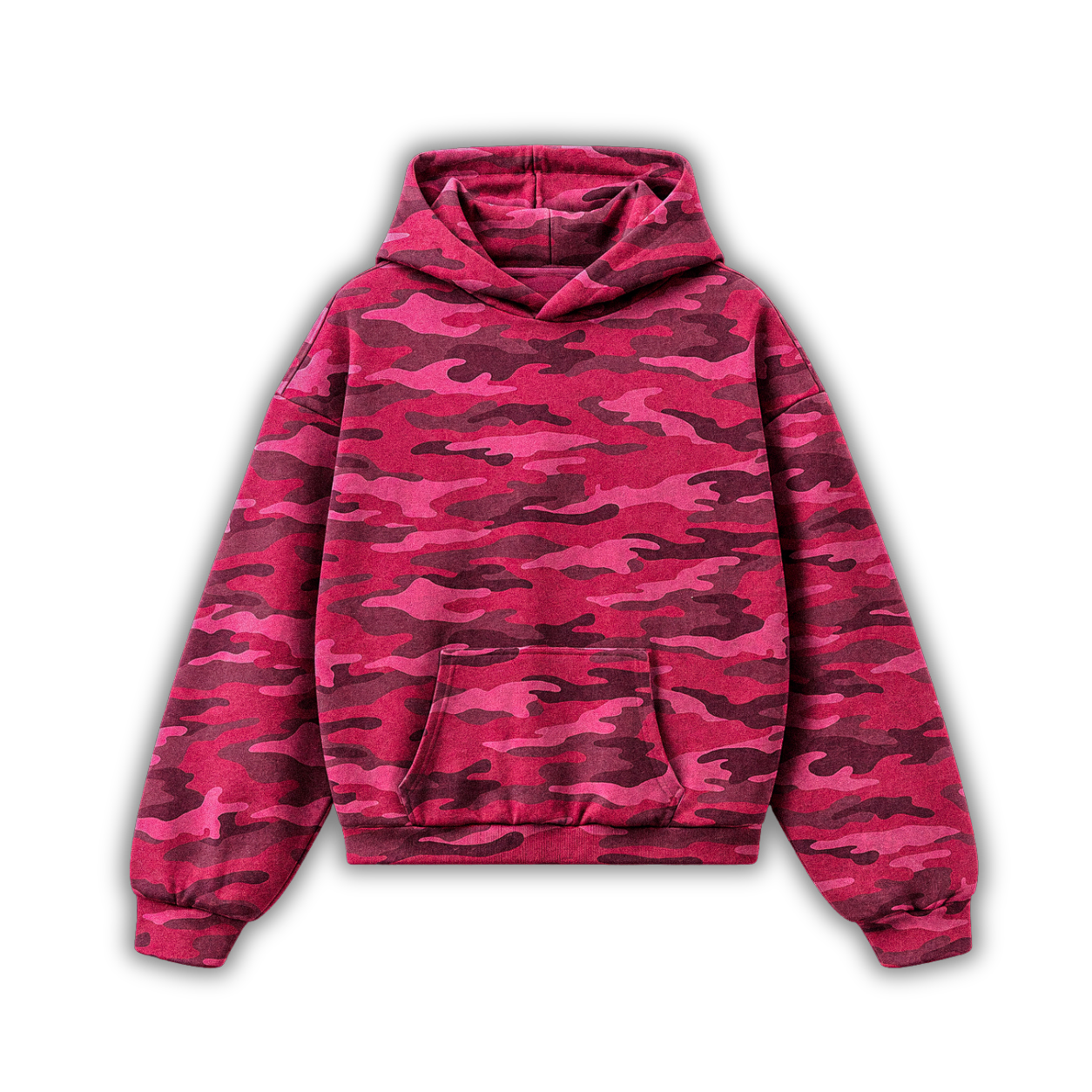 PINK CAMO HOODIE (420 GSM)