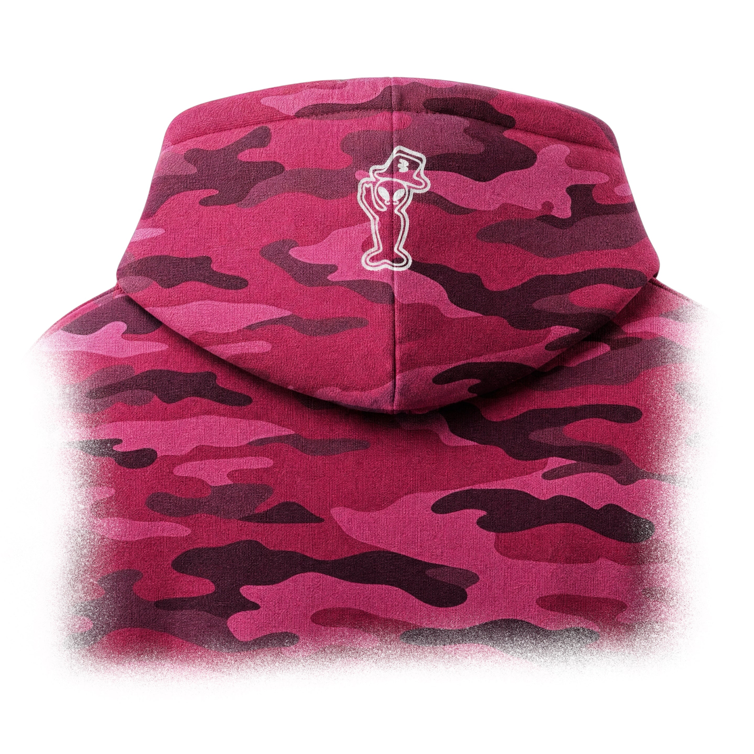 PINK CAMO HOODIE (420 GSM)