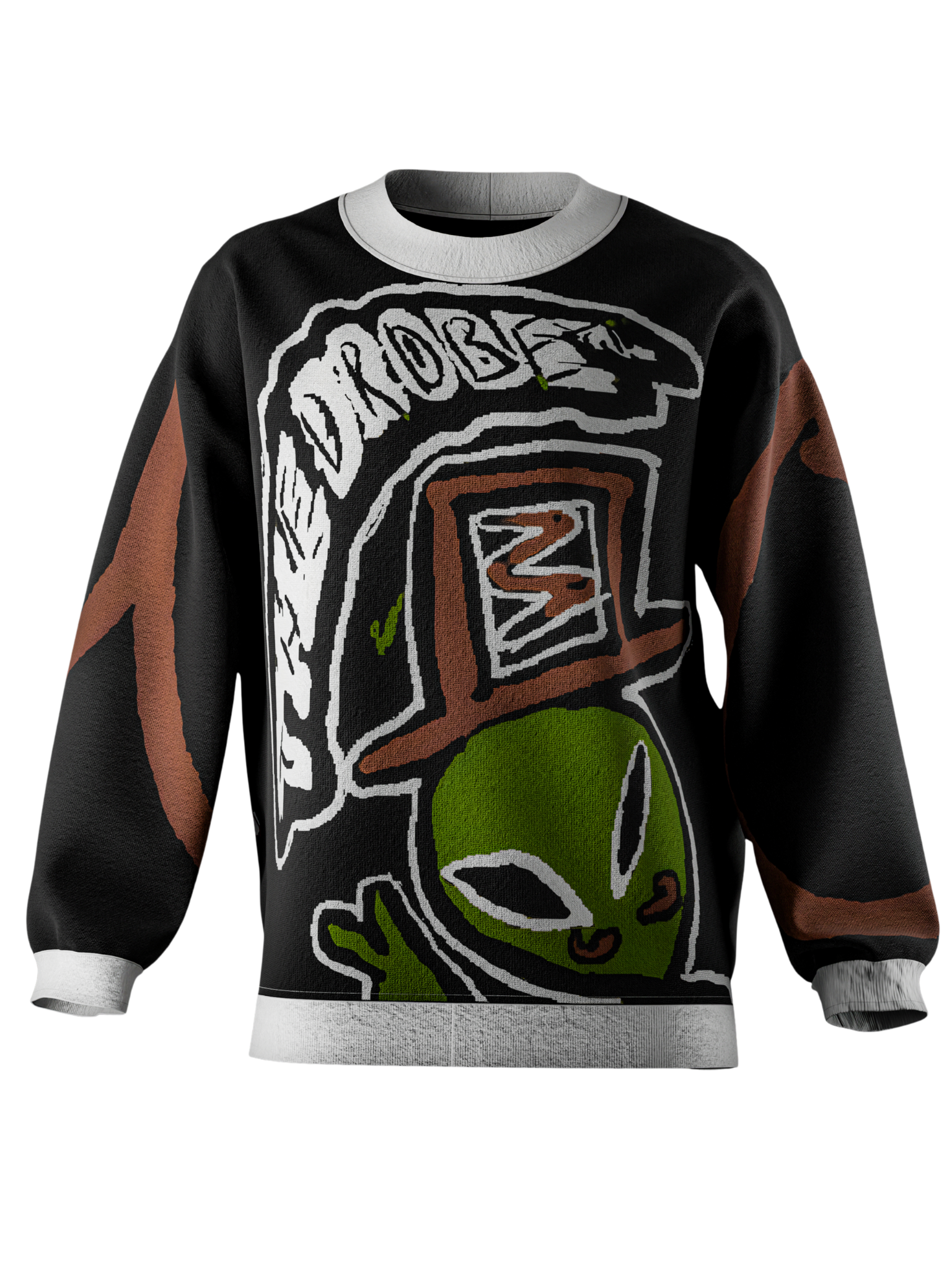 "what's ur wink??" knitted sweat (soil)