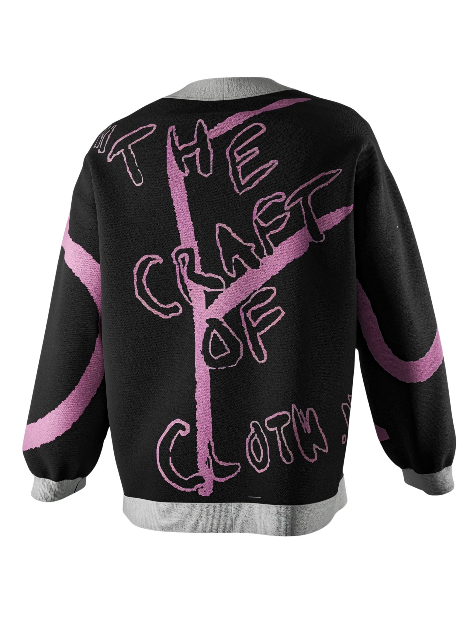 "what's ur wink??" knitted sweat (pink)