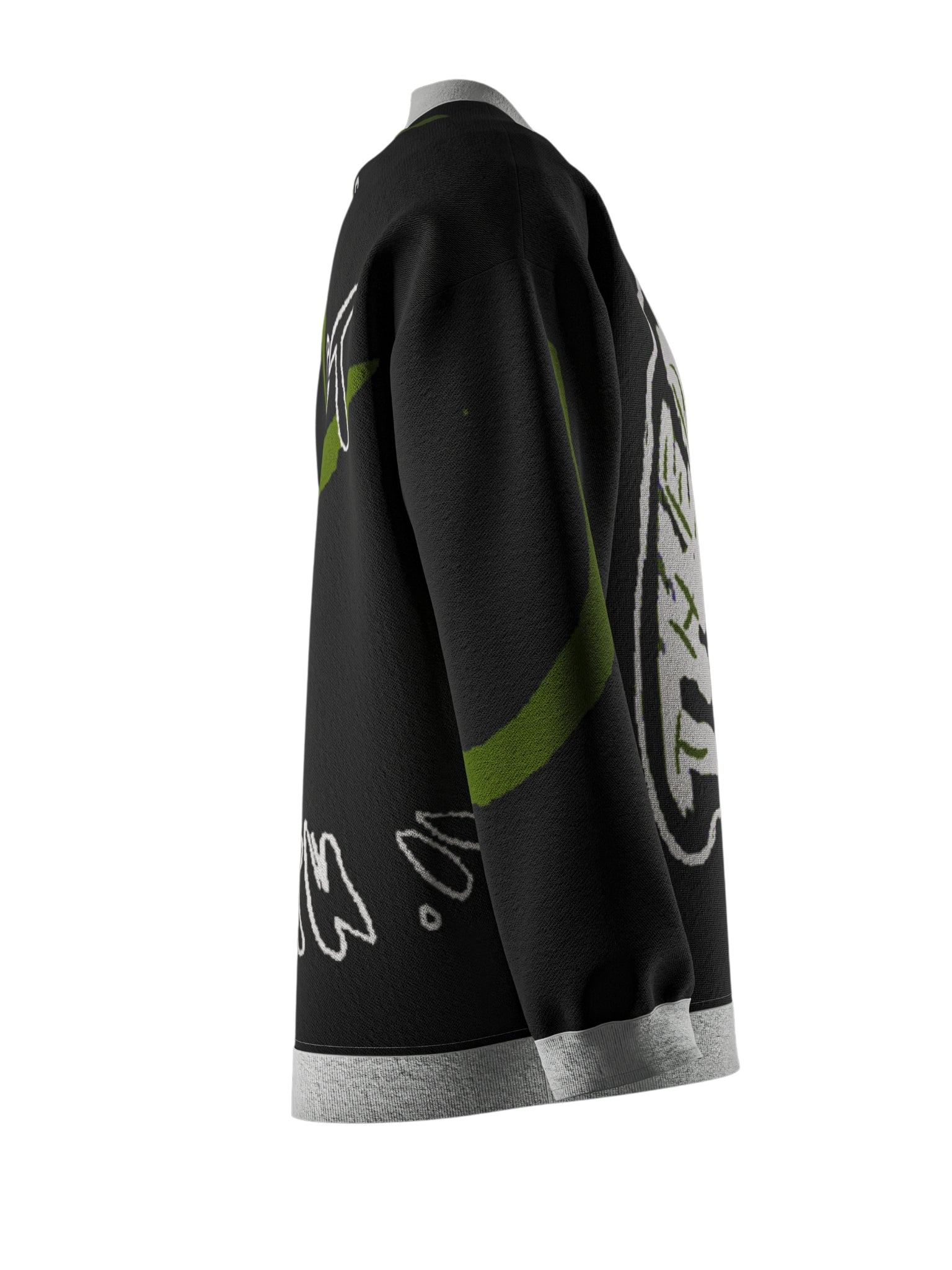 "what's ur wink??" knitted sweat "purple"