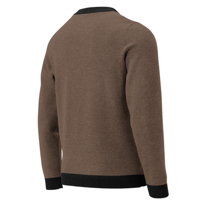Knitted crew neck sweater