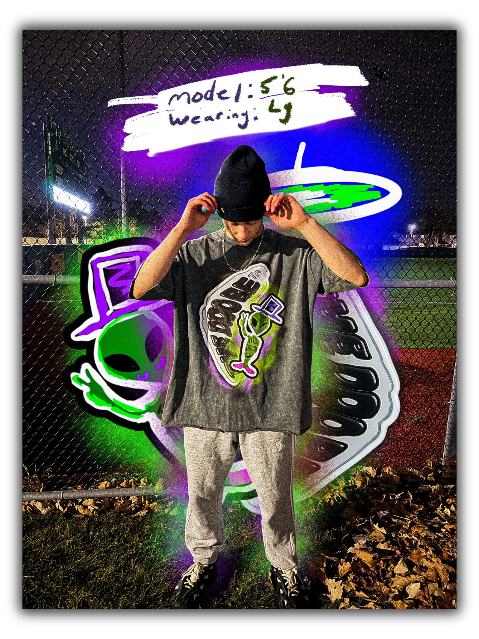 wink tee ripped (cement)