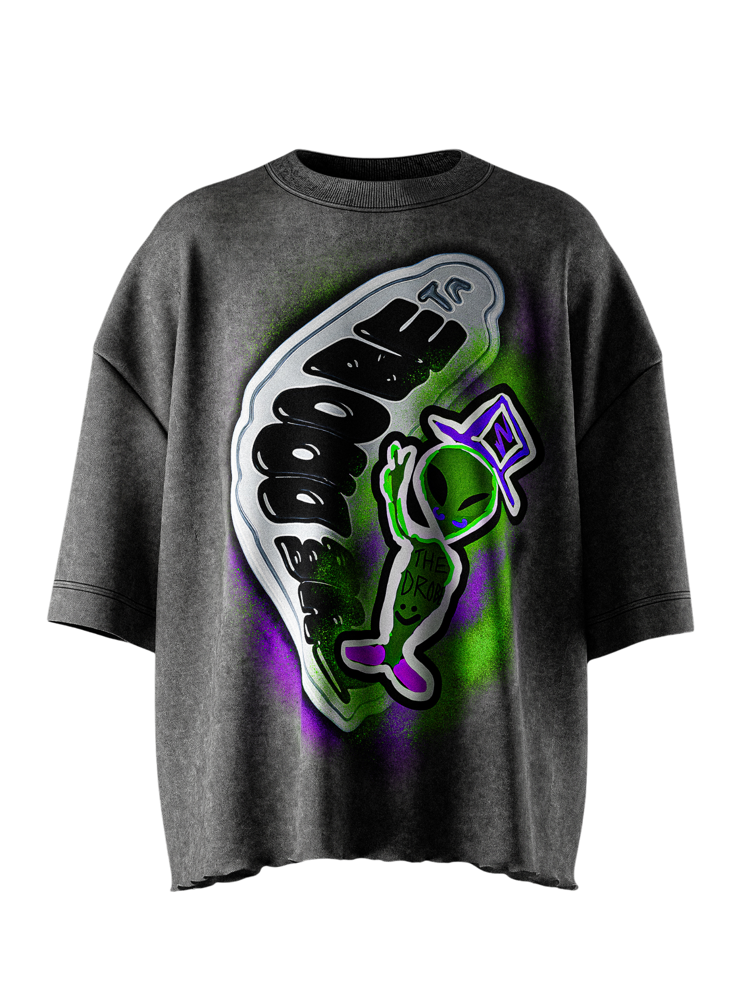 wink tee ripped (cement)